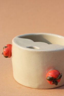 Alternative view of tomato travel cup
