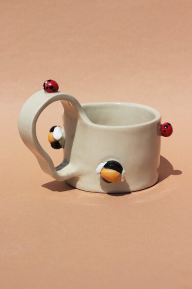 bees & ladybugs mug - Image 3
