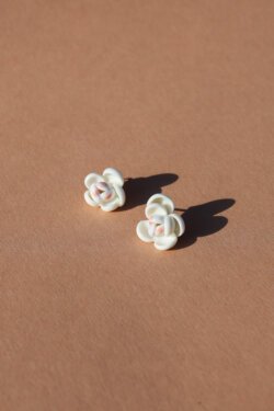 Alternative view of mini white & pink & purple ranunculus